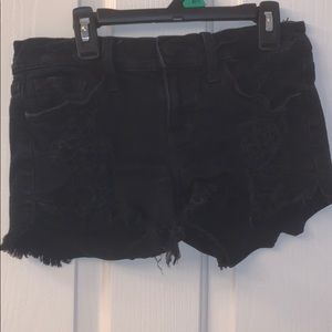 Ripped Black Shorts
